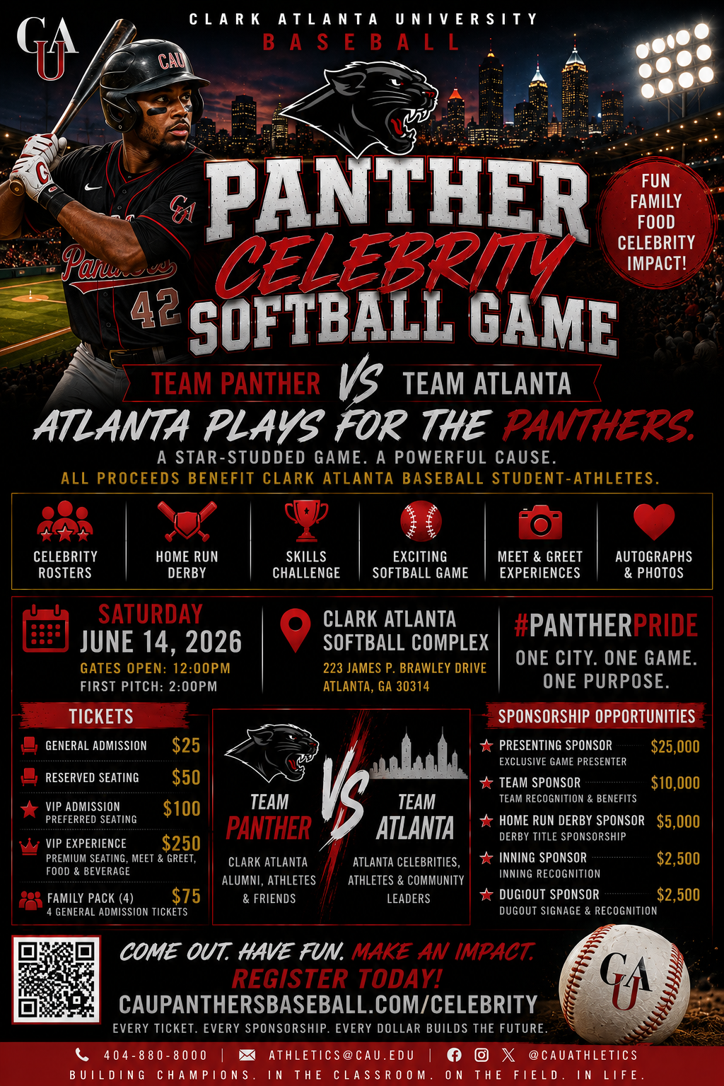 Panther Celebrity Softball Game